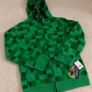 Green Minecraft hoodie